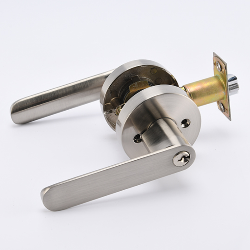R7831 Hochleistungs -Satin -Nickel -Eingangstürhebel, Schlüsselgriff für Außen und Innenraum
