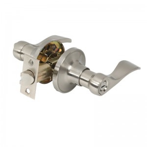 7306 Privatsphäre Türhebel Satin Nickel, klassischer Wellenstil Innen -Tür -Griffschlüsselloses für Schlafzimmerbad