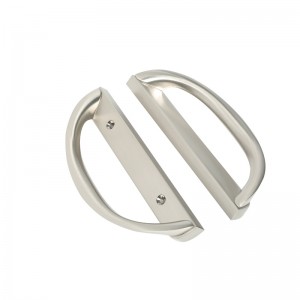 Schiebetür-Türgriffset, D-Form,nicht gekämpft (passt 3-15/16 ”Lochabstand)